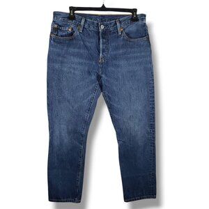 Levi's 501 CT High Rise Tapered Jeans Button Fly 32x26 Medium Wash 90s Mom Fit